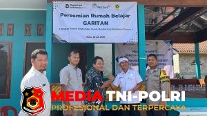 Dukung Ketahanan Pangan, Bhabinkamtibmas Nanggung Hadiri Peresmian Rumah Belajar Garitan