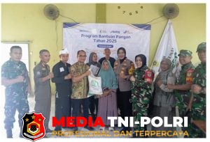 Wujudkan Swasembada Pangan, Kapolsek Dramaga Hadiri Gerakan Pangan Murah Melalui Zoom dari Pangdam Siliwangi di Desa Sirnasari