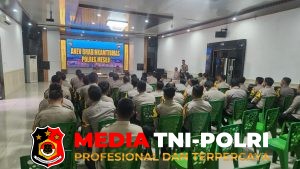 Kapolres Mesuji Pimpin Acara Anev dan Pembinaan Seluruh Bhabinkamtibmas