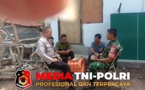 Sinergi TNI-Polri, Bhabinkamtibmas dan Babinsa Ciptakan Kamtibmas Kondusif di Megamendung