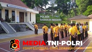 Jaga Kebugaran dan Kesiapsiagaan, Personel Polsek Babakan Madang Laksanakan Olahraga Bersama