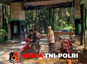 Bhabinkamtibmas Polsek Babakan Madang Sambangi Tempat Wisata dan Sampaikan Pesan Kamtibmas