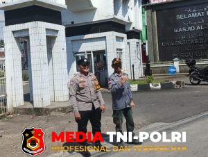 Antisipasi Premanisme  Bhabinkamtibmas Polsek Ciawi Gandeng Linmas Desa Ciawi 