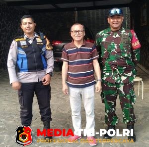 Sinergitas TNI-Polri, Bhabinkamtibmas dan Babinsa Sambangi Warga Desa Tugu Jaya