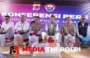 Polda Jabar Ungkap Kecurangan Produksi dan Peredaran Beras Tidak Sesuai Standar Mutu, Enam Tersangka Diamankan