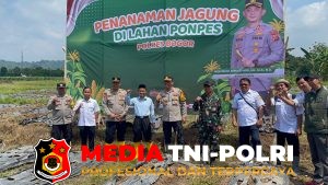 Polres Bogor Laksanakan Penanaman Jagung Hibrida di Lahan Pondok Pesantren, Dukung Ketahanan Pangan Nasional