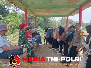 Wujudkan Kamtibmas Kondusif, Polsek Nanggung dan Koramil Lakukan Sambang Edukatif