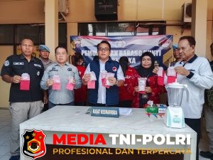 Pemusnahan Barang Bukti Narkotika Hasil Sitaan Satresnarkoba Polres Kotim