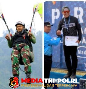 Koptu Laminto Harumkan Nama Kodim 0818/Malang-Batu, di Kejuaraan Paralayang Danlanud Iswahyudi Cup 2025