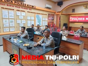Polres Kotim Ikuti Arahan Irwasda Polda Kalteng Tentang Kick Off Gerakan Pangan Murah Polri.