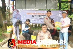 Polsek Ciawi Gelar Gerakan Pangan Murah, Ringankan Beban Masyarakat
