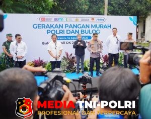Kapolri Hadiri Kick Off GPM Serentak se-Indonesia, 2.424 Ton Beras SPHP Disalurkan ke Masyarakat Hari Ini