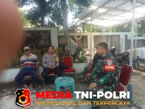 Bersinergi, Bhabinkamtibmas Polsek Parung dan Babinsa Koramil 0621/22 Beri Himbauan Kamtibmas kepada Warga