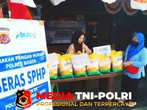 Polsek Cibungbulang Dukung Ketahanan Pangan Lewat Gerakan Pangan Murah