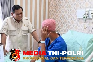 Presiden Prabowo Jenguk Polisi dan Masyarakat Korban Aksi Demonstrasi