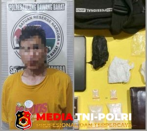 Satresnarkoba Polres Tulang Bawang Barat kembali berhasil mengamankan Bandar Narkoba