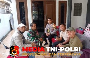 Sinergi TNI-Polri, Polsek Cijeruk Sambang Warga Desa Tugu Jaya untuk Jaga Kamtibmas