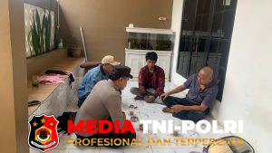 Sambang Warga, Bhabinkamtibmas Polsek Dramaga Beri Himbauan Ajak Jaga Kondusifitas Cegah Gangguan Kamtibmas