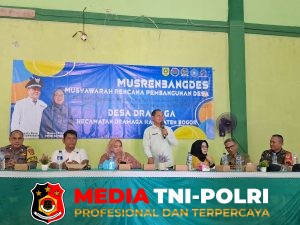 Bhabinkamtibmas Polsek Dramaga Hadiri Giat Musyawarah Rencana Pembangunan Desa Tahun 2026 di Desa Dramaga 