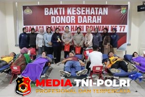 Hari Jadi Polwan RI, Polwan Polres Jakbar Tebar Kepedulian Lewat Donor Darah