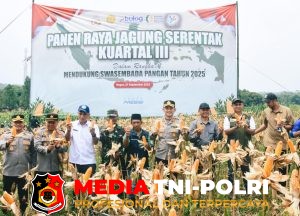 Polres Bogor Hadiri Panen Raya Jagung Serentak Kuartal III Melalui Zoom Meeting