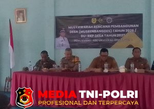 Bhabinkamtibmas Klapanunggal Hadiri Musrenbang Desa Nambo Tetapkan RKPDES 2026, Wujudkan Transparansi Pembangunan dan Jaga Kamtibmas