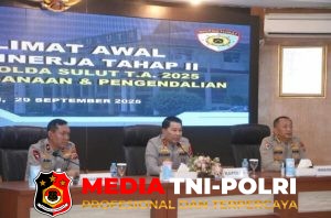 Kapolda Sulut Pimpin Taklimat Awal Audit Kinerja Tahap II T.A. 2025 Aspek Pelaksanaan dan Pengendalian