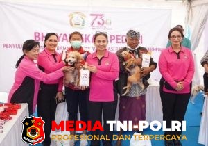 Sambut HKGB Ke-73 Bhayangkari Gelar Penyuluhan Rabies, Vaksinasi, Dan Sterilisasi Hewan
