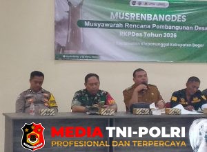 Bhabinkamtibmas Polsek Klapanunggal Hadiri Musrenbangdes 2026, Wujud Sinergi Jaga Kamtibmas