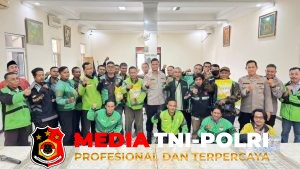 Kapolsek Cikarang Barat Jalin Silaturahmi Kamtibmas dengan Ojek Online Cikarang Barat dan Cibitung
