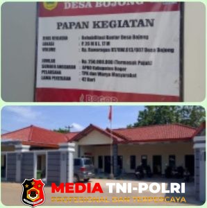 Pemdes Bojong Realisasikan Bankeu Tahun Anggaran 2025, Rehab Kantor Desa
