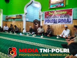 Keluarga Besar Polres Binjai Laksanakan DOA Bersama