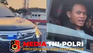 Polisi Amankan Sopir Pajero dengan Strobo dan Pelat Dinas Palsu