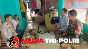 Sinergitas TNI-Polri, Bhabinkamtibmas dan Babinsa Sambangi Warga Desa Sukamanah Jaga Kondusifitas Kamtibmas