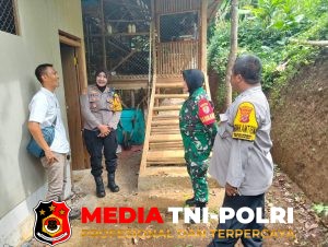 Giat monitoring ketahanan pangan oleh Kapolsek dan Danramil didampingi Bhabinkamtibmas