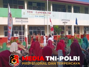 Kapolsek Dramaga Hadiri Apel Upacara Gabungan Forkompicam Juga Pemdes  Cikarawang Di Kantor Desa Depan SDN Cikarawang Kec Dramaga