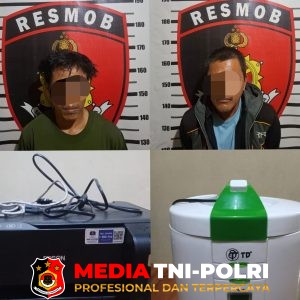 Dua Pelaku Curat Diamankan Sat Reskrim Polres Lampung Utara