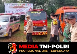 Gunung putri Gelar apel Siaga Bencana, Ratusan Personel Disiagakan Hadapi Musim Hujan