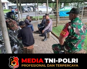 Sinergitas TNI - Polri Laksanakan Patroli Dialogis Sambangi Warga Binaan, Berikan Imbauan Kamtibmas