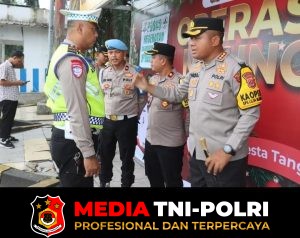 Hari Pertama Operasi Lilin Maung, Kapolresta Tangerang Cek Kesiapan Posko Nataru