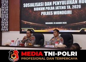 Bidkum Polda Jateng Sosialisasikan KUHP Baru di Polres Wonogiri, Tekankan Penegakan Hukum Humanis