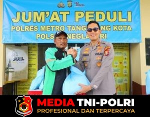 Wakapolres Metro Tangerang Kota Gelar Bhakti Sosial Bersama Komunitas Ojol Neglasari, Perkuat Sinergi Jaga Kamtibmas