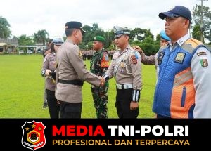 Polres Lampung Timur Gelar Apel Pasukan Operasi Keselamatan Krakatau 2026