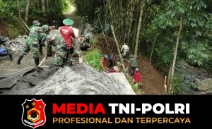 Semangat Juang Dibuktikan Satgas TMMD 127 Dan Warga Desa Kembang
