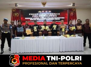 Polda Banten Ungkap 35 Kasus Narkotika Periode Januari–Februari 2026, 54 Tersangka Diamankan