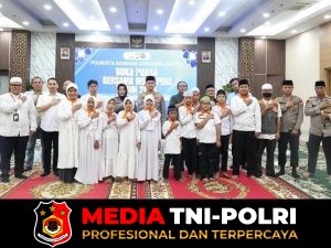 Polresta Bandara Soekarno - Hatta (Soetta) Menggelar Buka Bersama (bukber) Dengan Wartawan Dan Santuni Anak -Anak Yatim Piatu.