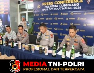 Polesta Tangerang Bersama Jajaran Polsek Mengamankan Ribuan Botol Minuman Keras Serta Obat-obatan Keras Ilegal