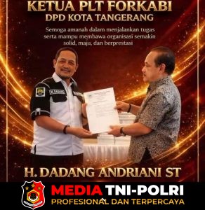 H. Dadang Andriani. ST resmi diangkat sebagai PLT DPD Forkabi Tangkot