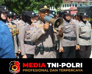 Polres Lampung Tengah Gelar Simulasi Sispam Kota, Kapolres Pimpin Langsung Kegiatan