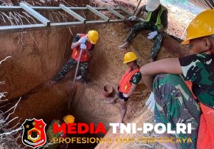 Prajurit Kodim 1015/Sampit Percepat Pembangunan Jembatan Garuda